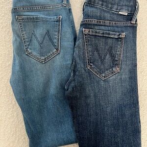 MOTHER Look Ankle Fray Jeans Bundle of 2 pairs - Size 24